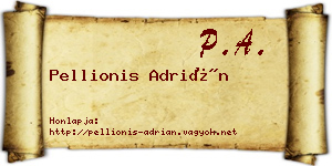 Pellionis Adrián névjegykártya